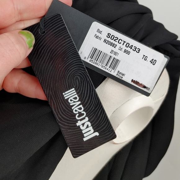 Just Cavalli Wrap Draped Maxi Gown - Picture 9 of 13